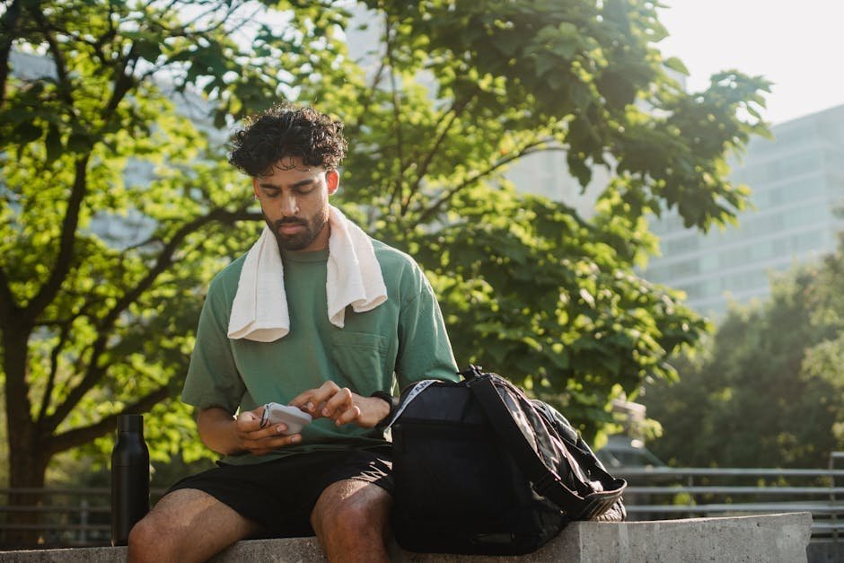 Recovery coach making phone check-in call with client during step-down transition period