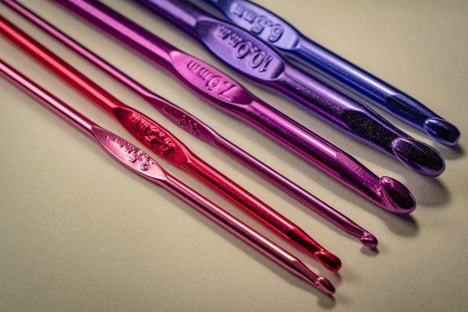 Ergonomic crochet hooks and adapted tools for arthritis-friendly crafting
