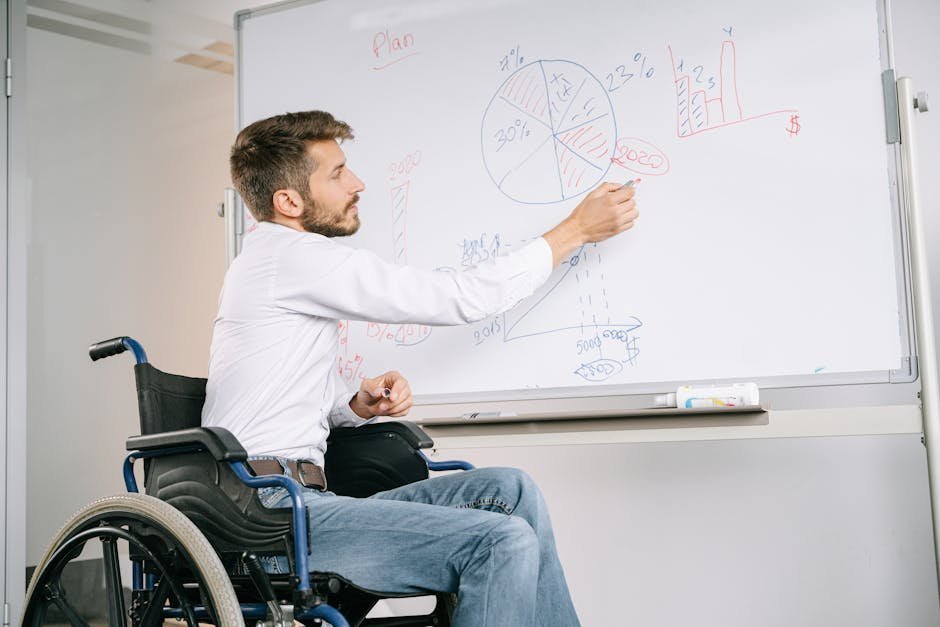 Comparison chart of major disability insurance carriers on a tablet