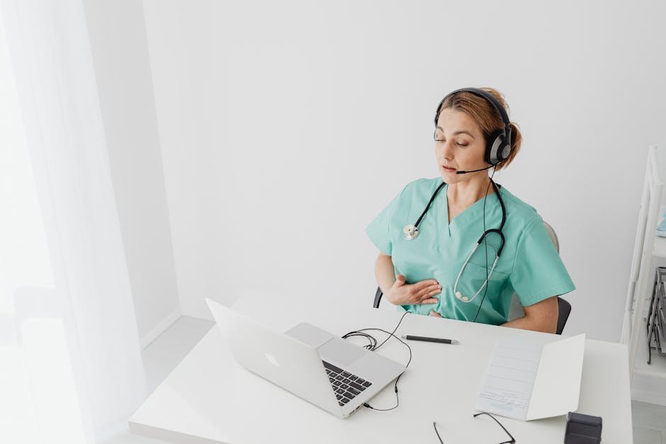Patient meeting with telehealth provider for MAT continuation appointment from home office